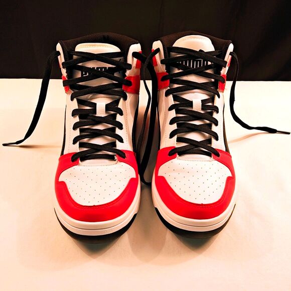 Puma Rebound Layup Speckle Mid Top Sneakers Size US Mn-9.5 - Picture 3 of 14
